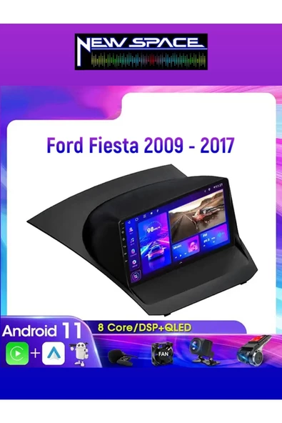 FORD FİESTA ANDROİD 4GB RAM 64GB ROM 8 ÇEKİRDE CARPLAY MULTİMEDYA