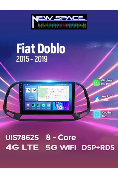 FİAT DOBLO D4 ANDROİD 8GB RAM 128GB ROM 8 ÇEKİRDEK CARPLAY MULTİMEDYA