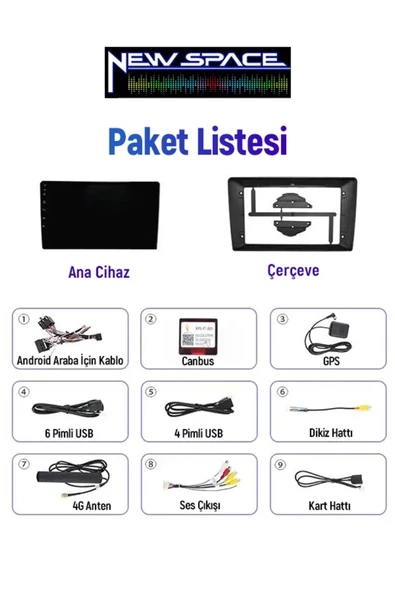 FİAT EGEA ANDROİD 6GB RAM 128GB ROM 8 ÇEKİRDEK CARPLAY MULTİMEDYA - Resim 3