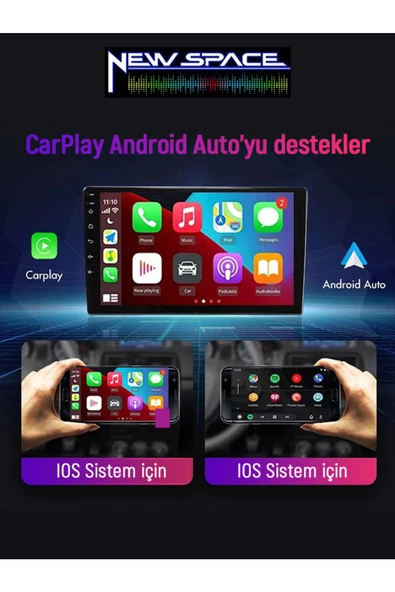 FİAT EGEA ANDROİD 4GB RAM 64GB ROM 8 ÇEKİRDEK CARPLAY MULTİMEDYA - Resim 2