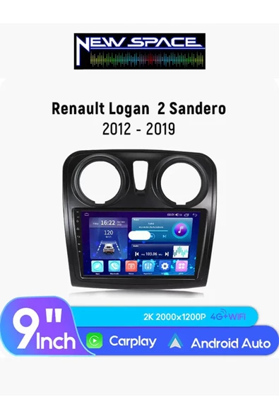 DACİA DOKKER 8GB RAM 128GB ROM 8 ÇEKİRDEK ANDROİD CARPLAY MULTİMEDYA ürün görseli