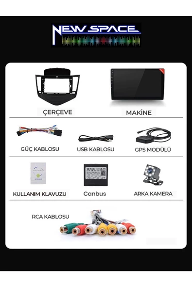 CHEVROLET CRUZE 4GB RAM 64GB ROM 8 ÇEKİRDEK CARPLAY MULTİMEDYA - Resim 4