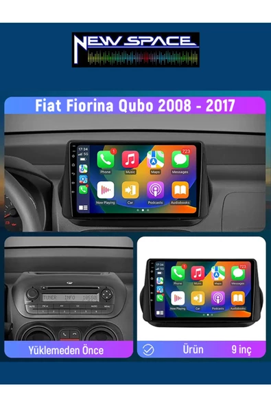 FİAT FİORİNO ANDROİD 4GB RAM 64GB ROM 8 ÇEKİRDEK CARPLAY MULTİMEDYA - Resim 2