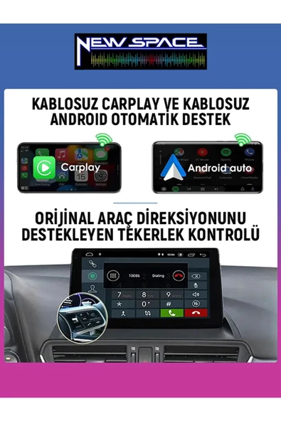Ci?troen C4 Uyumlu Androi?d 6gb Ram 128gb Rom 8 Çeki?rdek Carplay Multi?medya - Resim 2