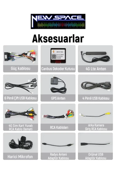 FİAT DOBLO D4 ANDROİD 2GB RAM 32GB ROM CARPLAY NAVİGASYON MULTİMEDYA - Resim 3