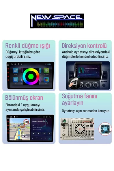 FORD FOCUS 3 ANDROİD 4GB RAM 64GB ROM 8 ÇEKİRDEK CARPLAY MULTİMEDYA - Resim 4