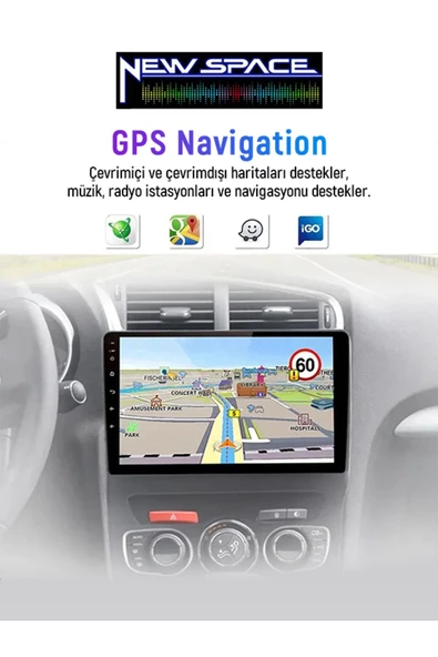 Ci?troen C4 Uyumlu Androi?d 6gb Ram 128gb Rom 8 Çeki?rdek Carplay Multi?medya - Resim 3