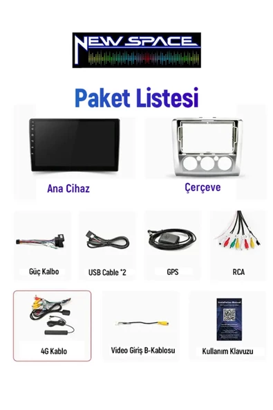 FORD FOCUS 2 ANOLOG 2GB RAM 32GB ROM ANDROİD CARPLAY MULTİMEDYA - Resim 2