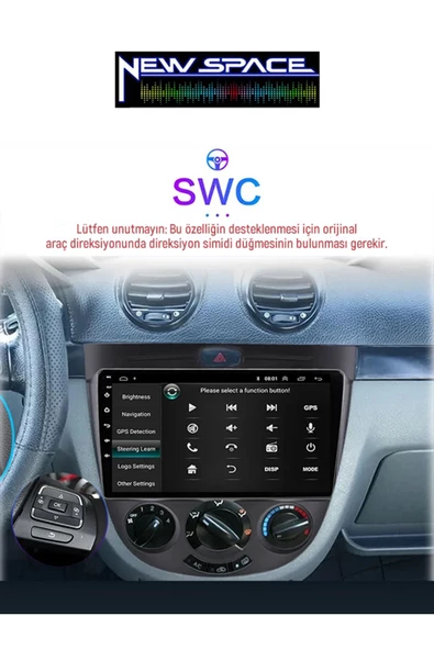 CHEVROLET LACETTİ Uyumlu 8GB RAM 128GB ROM 8 ÇEKİRDEK ANDROİD MULTİMEDYA - 4
