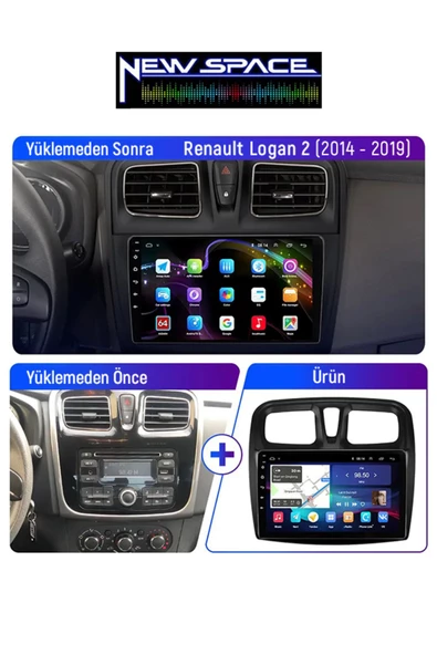 DACİA SANDERO 8GB RAM 128GB ROM 8 ÇEKİRDEK ANDROİD MULTİMEDYA - 3