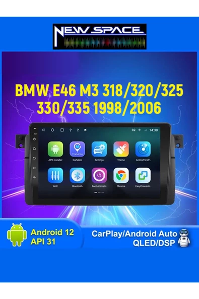 BMW E46 ANDROİD 2GB RAM 32GB ROM CARPLAY NAVİGASYON MULTİMEDYA ürün görseli