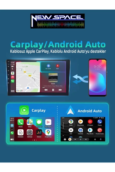 BMW X3 Uyumlu ANDROİD 6GB RAM 128GB ROM 8 ÇEKİRDEK CARPLAY MULTİMEDYA - Resim 3