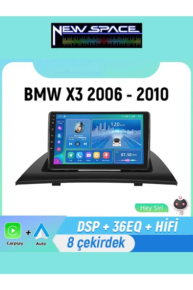 BMW X3 Uyumlu ANDROİD 6GB RAM 128GB ROM 8 ÇEKİRDEK CARPLAY MULTİMEDYA ürün görseli
