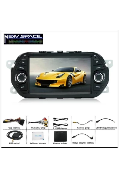 Fiat Egea Android 2gb Ram 32gb Rom Carplay Navigasyon Multimedya - Resim 3