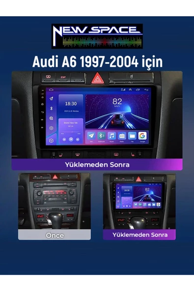 AUDİ A6 ANDROİD 4GB RAM 64GB ROM 8 ÇEKİRDEK CARPLAY NAVİGASYON MULTİMEDYA - Resim 2