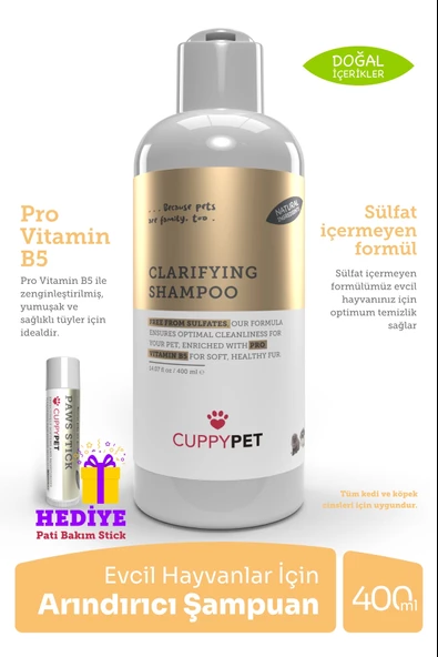 CuppyPet Kedi Arındırıcı Şampuan