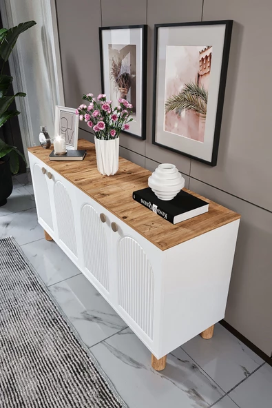 Vns Moduler Mdf Mebran Kapak Konsol 160 CM - 6