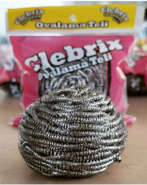 Endüstriyel Bulaşık Büyük Boy Ovma Teli 60 gr