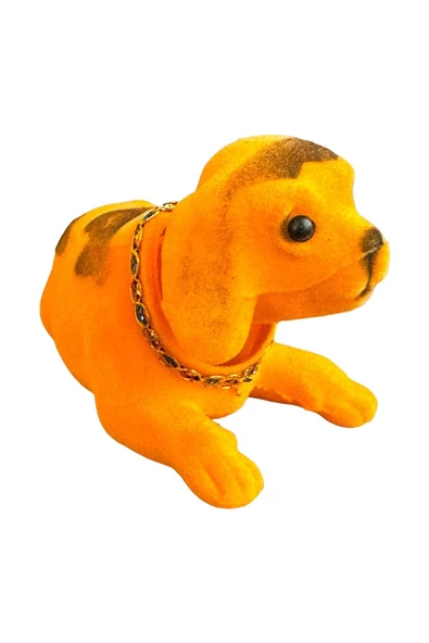 KAFA SALLAYAN KÖPEK ARABA SÜSÜ TURUNCU RENK 14 CM - 3