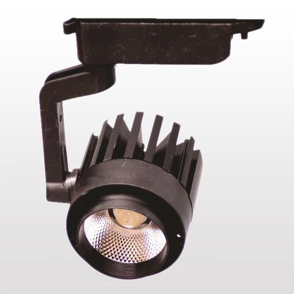 ERK3724  ERKLED 30 WATT SİYAH KASA TIRTIKLI RAY SPOT  Gün Işığı