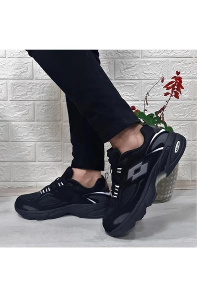 Lotto NORWELL 4PR 101898948 Erkek Yürüyüş ve Koşu Ayakkabısı Siyah Gri 40-45 - 4