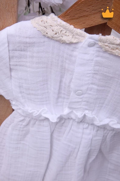 Babyhola Kız Bebek Çocuk Müslin Kopanakili Şortlu Elbise 22413 - 6