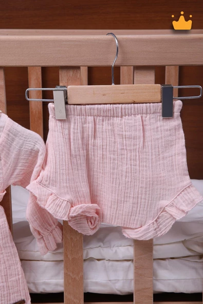 Babyhola Kız Bebek Çocuk Müslin Kopanakili Şortlu Elbise 22413 - 10