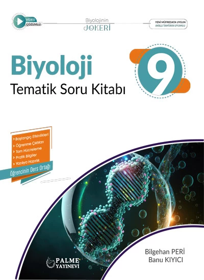 Palme Yayınevi 9.Sınıf Joker Biyoloji Tematik Soru Kitabı