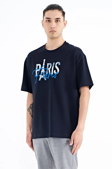 Tommy Life Erkek Oversize T-shirt 88223 - Resim 2