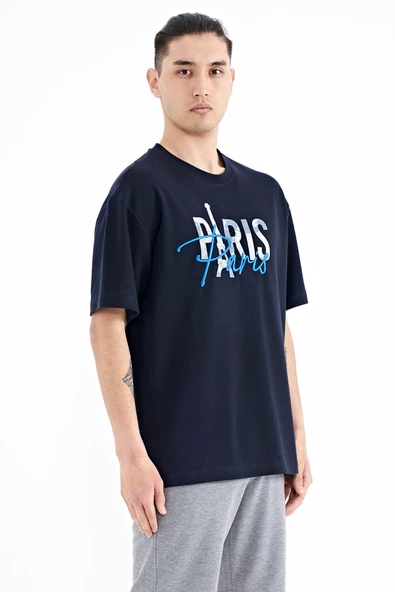 Tommy Life Erkek Oversize T-shirt 88223 - Resim 3