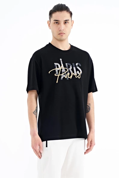 Tommy Life Erkek Oversize T-shirt 88223 - Resim 5