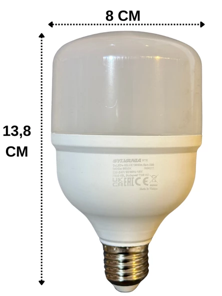 Sylvania 18W 6500K (Beyaz Işık) E27 Duylu Torch Ampul (8 Adet) - 3