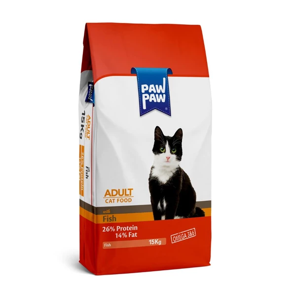 Paw Paw Balıklı Yetişkin Kedi Maması 15 kg