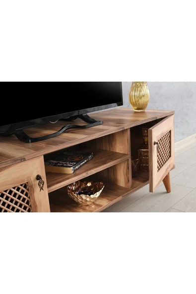 Venüs 130 Cm Hasırlı Tv Sehpası - 4