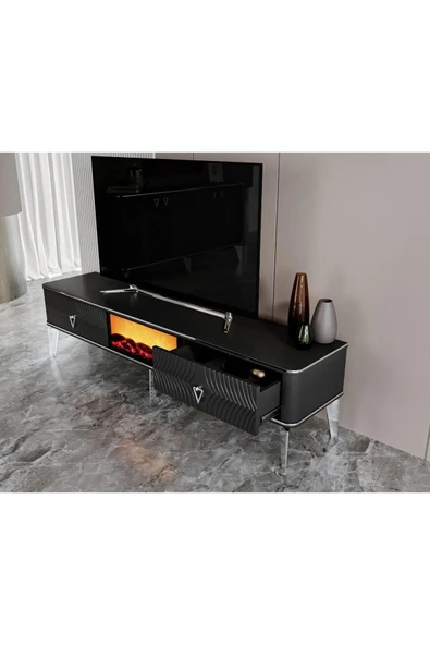 Venüs Vns Moduler Şömineli Tv Ünitesi. 180 Cm - 4