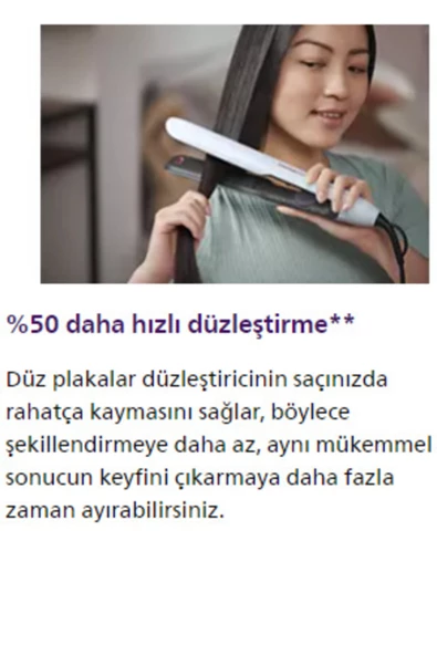 Philips Bhs 520 Saç Düzleştirici Argan Yağı Katkılı Plakalar, Thermo Shield - 5