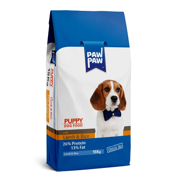 Paw Paw Puppy Kuzu Etli Yavru Köpek Maması 15 kg