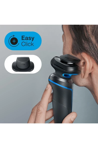 Braun Yeni Seri 5 B1200S AutoSense EasyClean EasyClick Islak ve Kuru Tıraş Makinesi - Resim 4