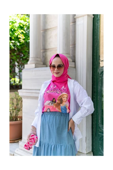 Büzgülü- Beli Lastikli Kot Etek - 6