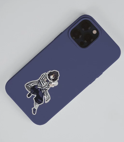 Mitsuri Kanroji-Obanai Iguro-kimetsu no yaiba-demon slayer 2li süsleme-çıkartma-etiket - Resim 3