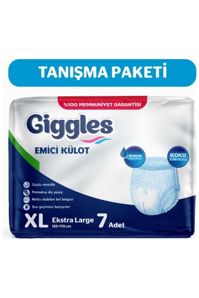 GİGGLES KÜLOTLU HASTA BEZİ X-LARGE 7 Lİ