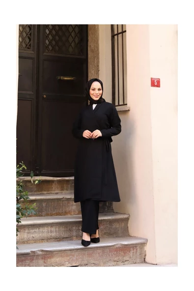 Tunik Pantolon Ikili Takım- Siyah - 5