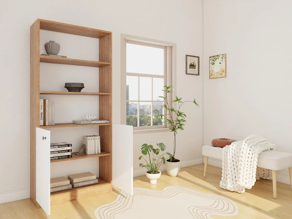 Sardes Kitaplık Marbella Kiraz / Beyaz - 3