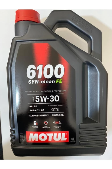 Motul 6100 SYN-Clean FE 5W-30 4 Litre Motor Yağı ( Üretim Yılı 2024 )