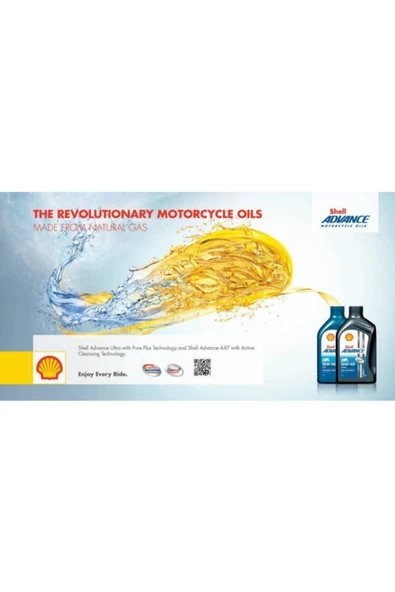 Shell Advance Ax7 4T 10W-40 1 Lt - 4 Zamanlı Motosiklet Motor Yağı - 3