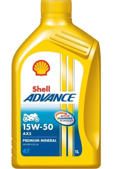 Shell 15/50 Advance 4t Ax5 1 Lt Motosiklet Yağı