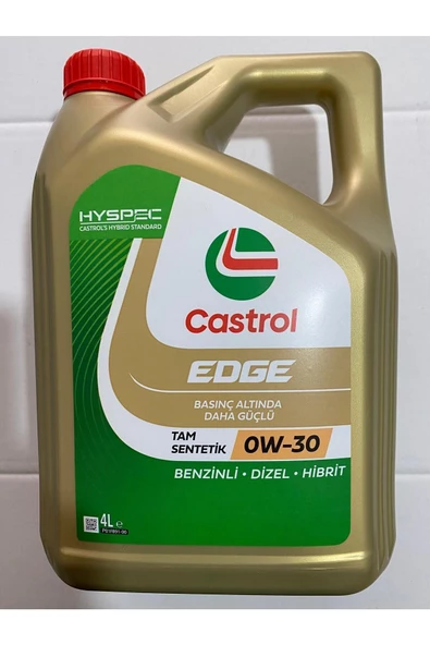 CASTROL Edge 0w-30 4 Litre (ÜRETİM YILI :2024)