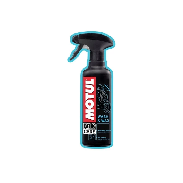 Motul E1 Wash & Wax 400 ML Susuz Temizlik ve Koruma Cilası