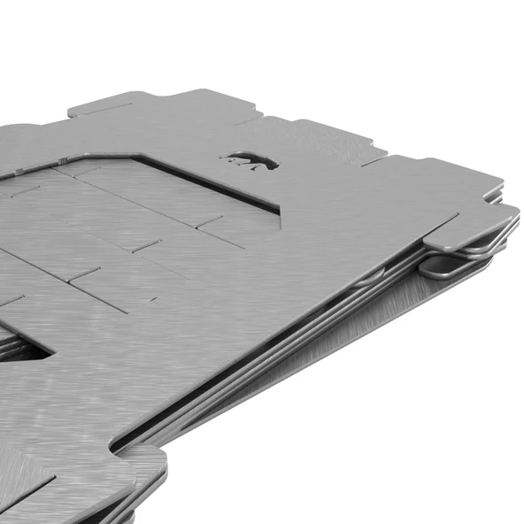 Kamp Ayısı® Inox™ 1mm Paslanmaz Galvaniz Çelik Su Geçirmez Çantalı Ateş Kutusu - 9