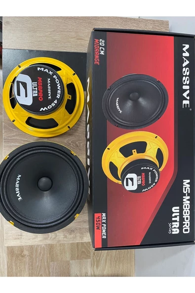 Massive MASSİVE MS-M88PRO-ULTRA 20 CM MİDRANGE 450W 175 RMS YENİ SERİİİ  (Grand)